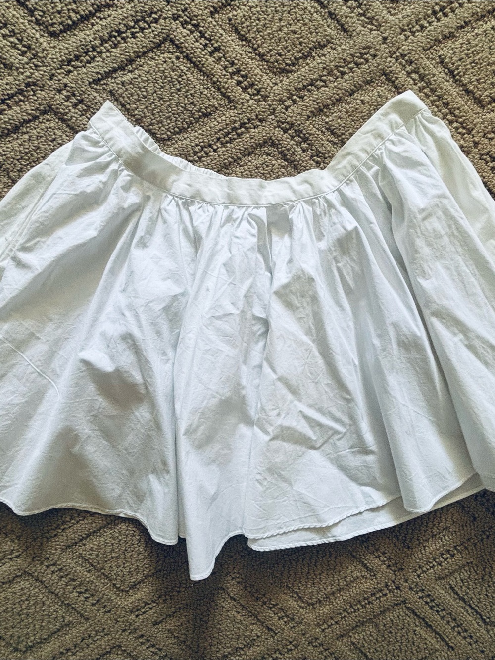 Free People White Circle Skirt